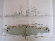 Schlachtschiff Bismarck Aufbautendeck