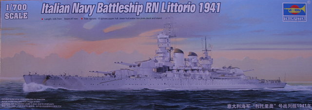 Trumpeter: Schlachtschiff Littorio 1941 1/700