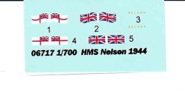 Schlachtschiff HMS Nelson Abziehbilder