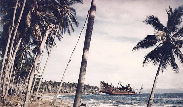 Frachter Kinugawa Maru am 15. November 1942 bei Guadalcanal zerstört