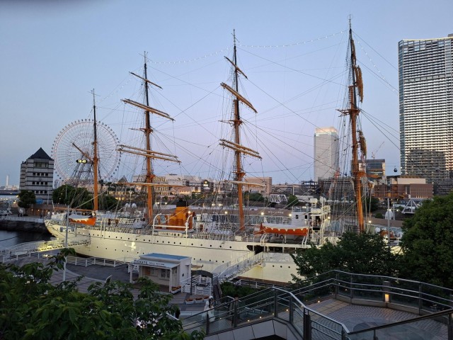 Segelschulschiff Nippon Maru in Yokohama, Foto Sven Schönyan