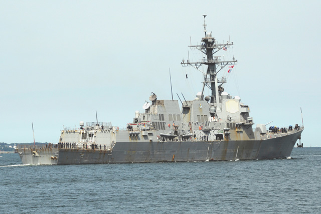 Zerstörer USS Gravely in Kiel