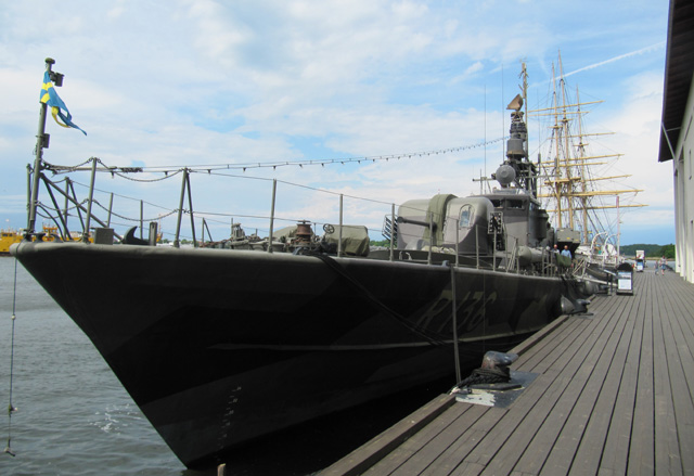 Schwedisches Schnellboot Västervik im Marinemuseum Karlskrona