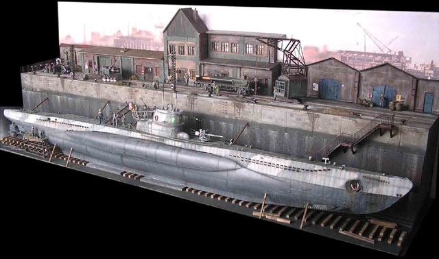 Typ VIIC U-Boot im Dock