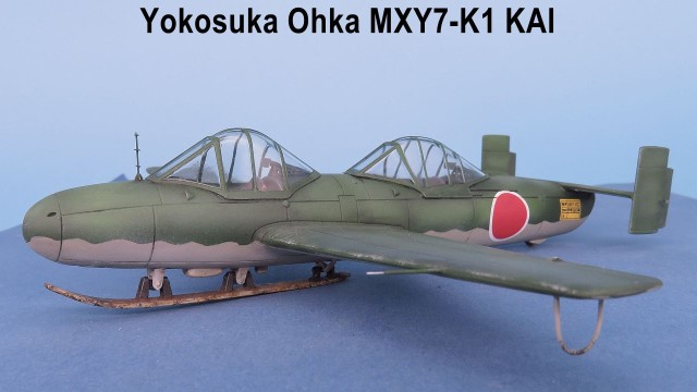 Schulflugzeug Yokosuka MXY-7 Ōka Modell 43 K-1 Kai Wakazakura (1/48)