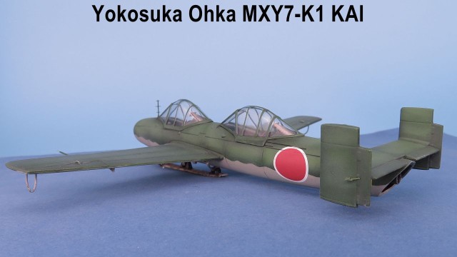 Schulflugzeug Yokosuka MXY-7 Ōka Modell 43 K-1 Kai Wakazakura (1/48)