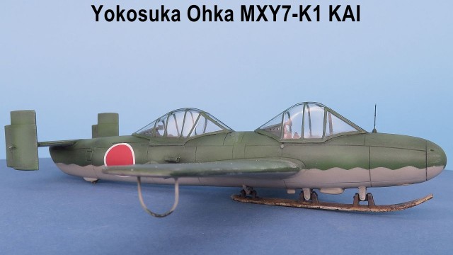 Schulflugzeug Yokosuka MXY-7 Ōka Modell 43 K-1 Kai Wakazakura (1/48)