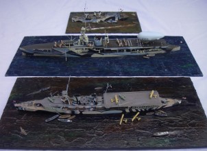 Flugzeugträger HMS Vindictive, HMS Furious und HMS Engadine (1/700)