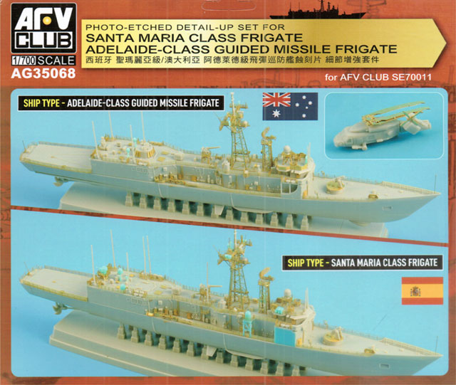 Fregatte der Santa María-Klasse und der australischen Adelaide-Klasse Fotoätzteile Deckelbild