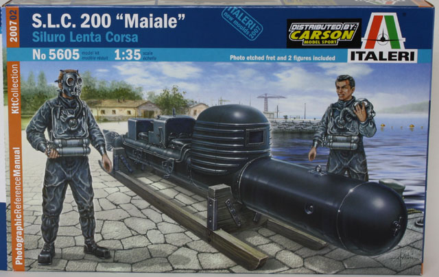 Maquette Plastique Italeri S.L.C. "Cochon" Avec Équipage | Échelle 1:35 | Kit à Monter Avec Décals Et Photodécoupe | Pour Modélistes Confirmés