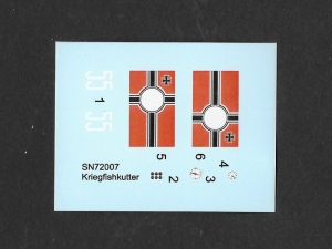 Kriegsfischkutter Abziehbilder