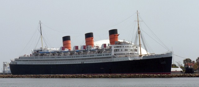 Queen Mary, Long Beach, California, Foto Greg Goebel, Loveland CO, USA